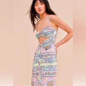 Oceanus Zoe Cutout Maxi Dress